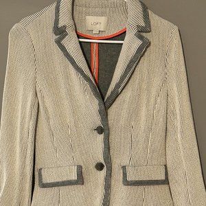 LOFT Gray 2 Button Blazer